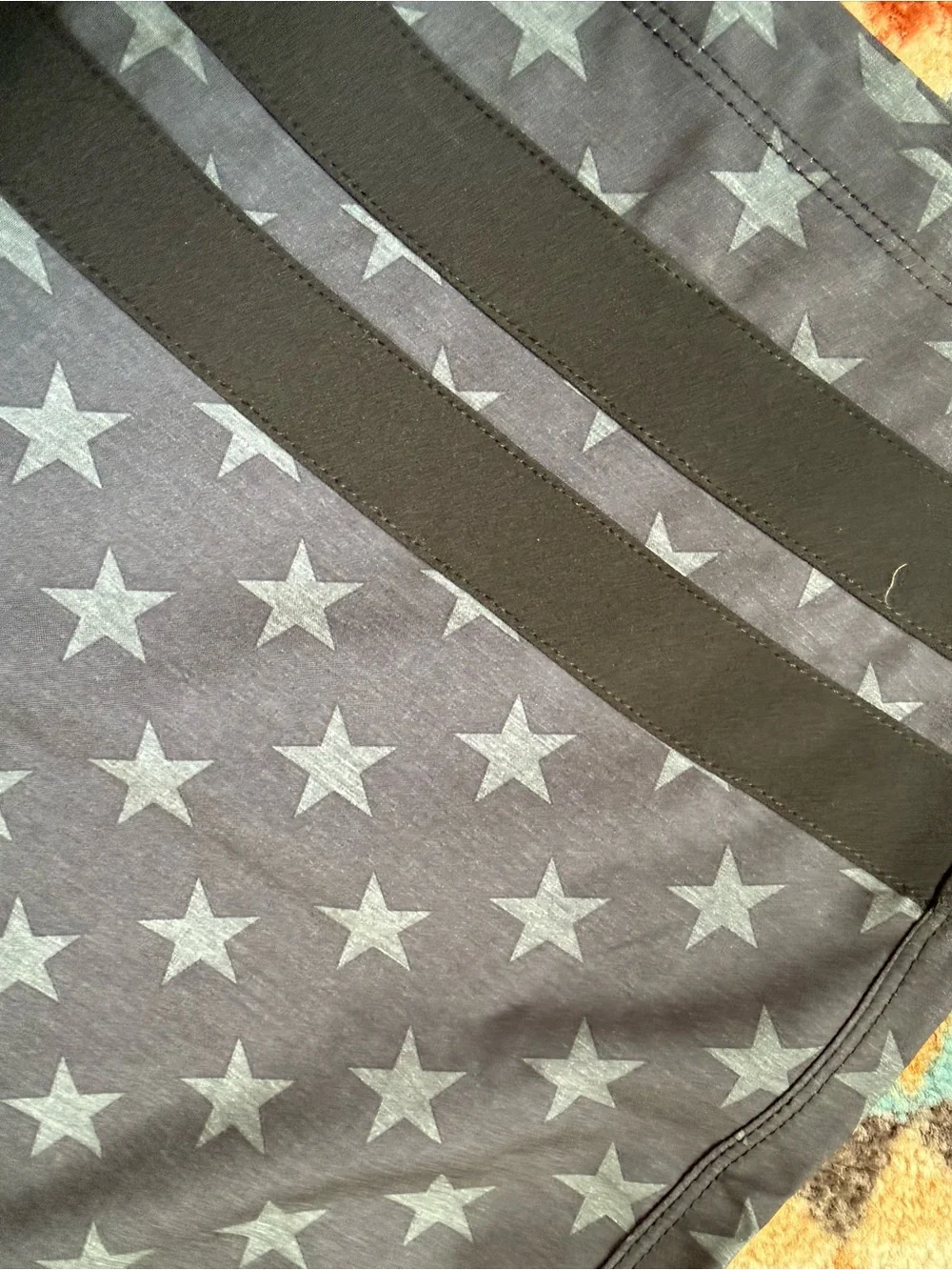 NWT Men’s Hurley black & gray American flag swim shorts